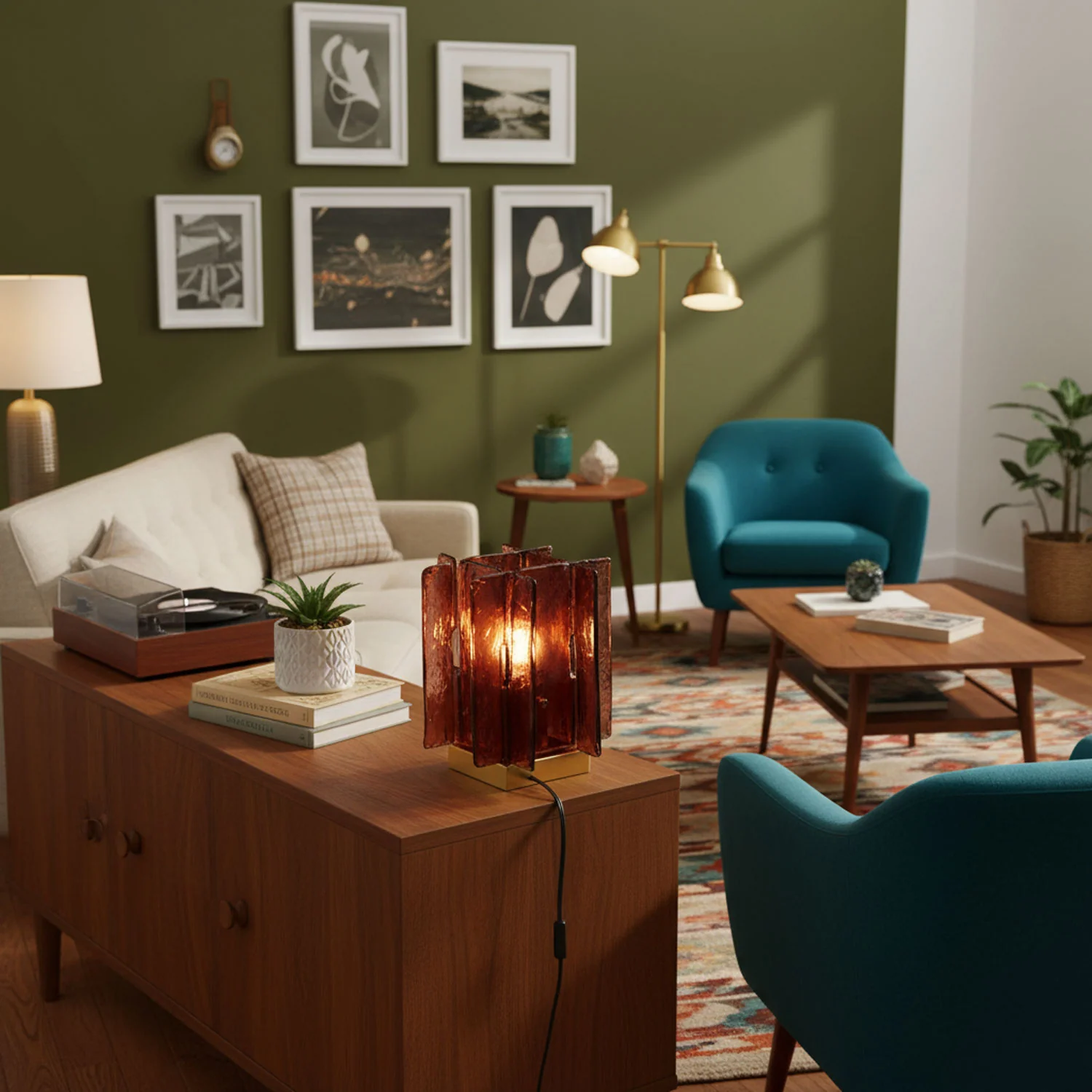 Amber Building Block Table Lamp - Image 8