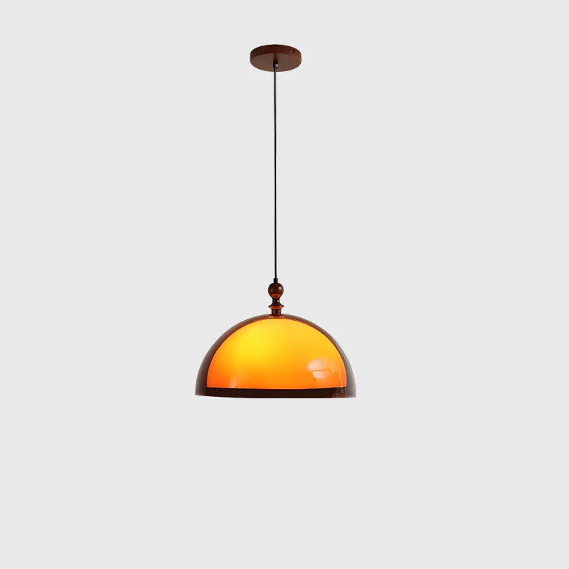 Amber Dome Shaped Pendant Light - Image 13