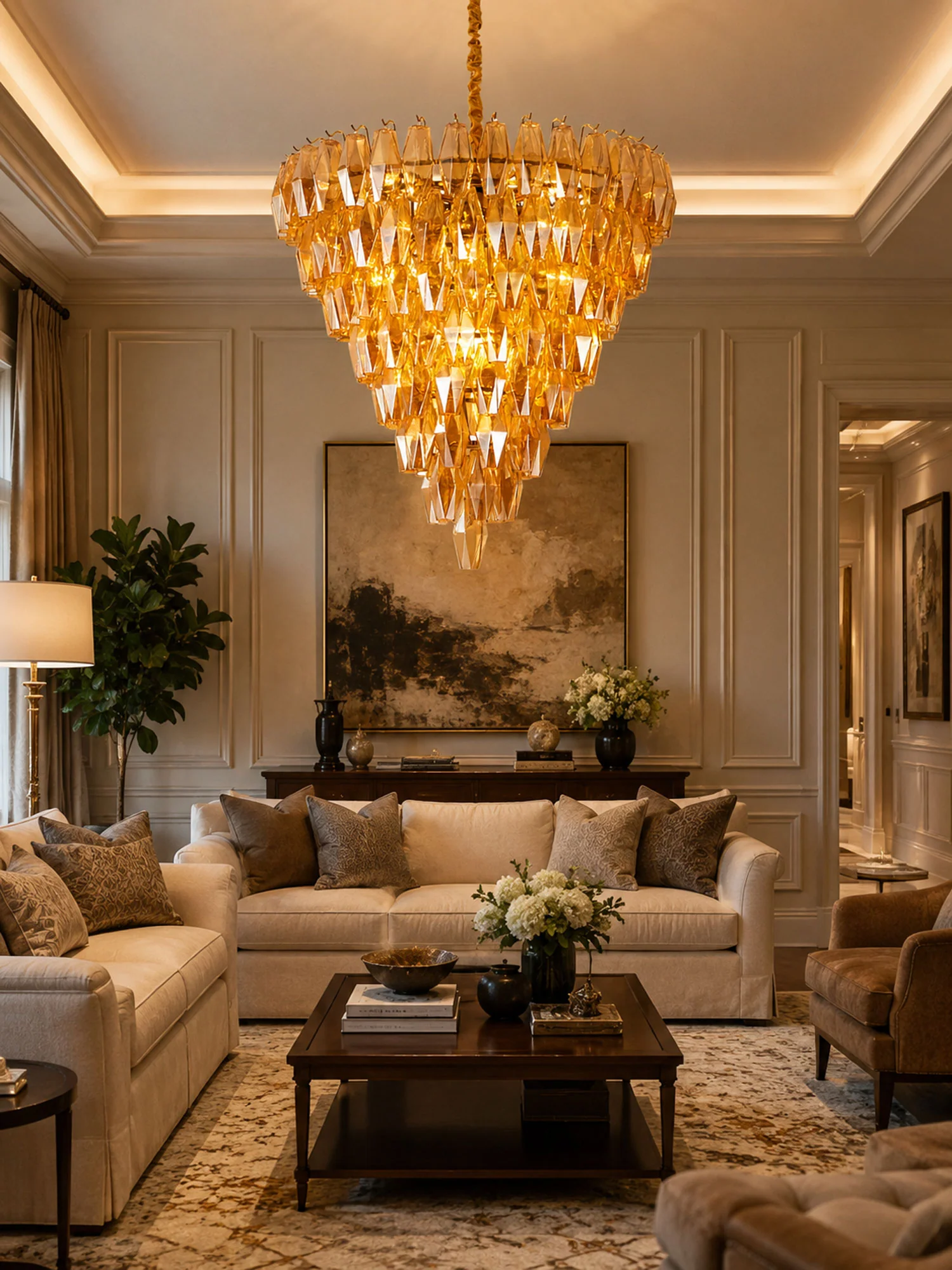 Amber Empire Chandelier - Image 4