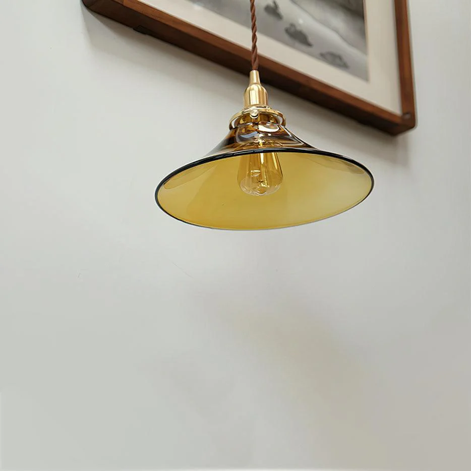 Amber Glass Pendant Light - Image 10