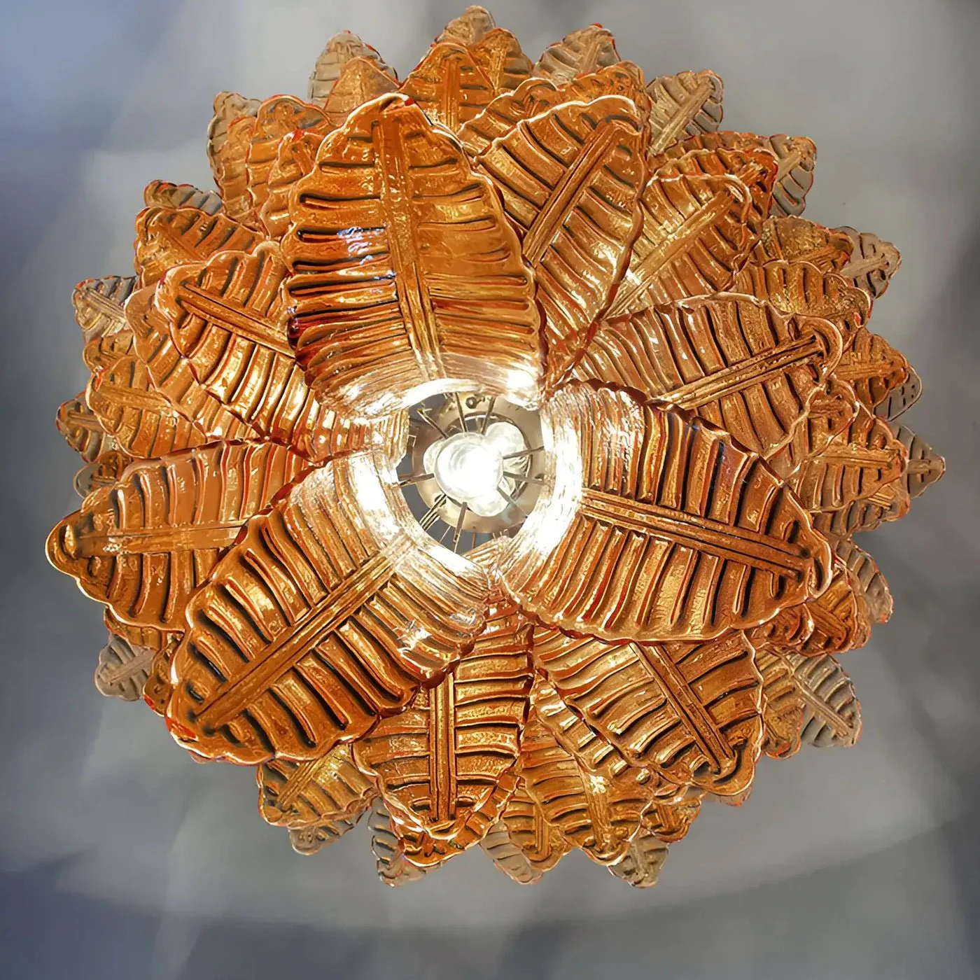 Amber Leaf Cascade Chandelier - Image 12