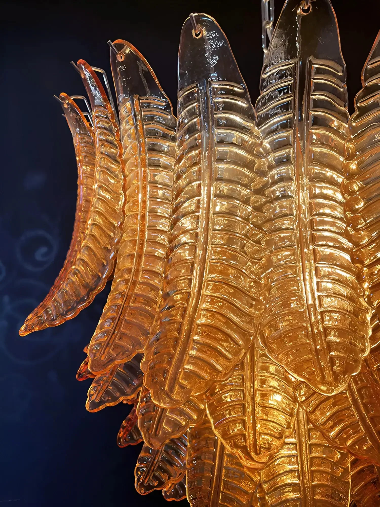 Amber Leaf Cascade Chandelier - Image 23