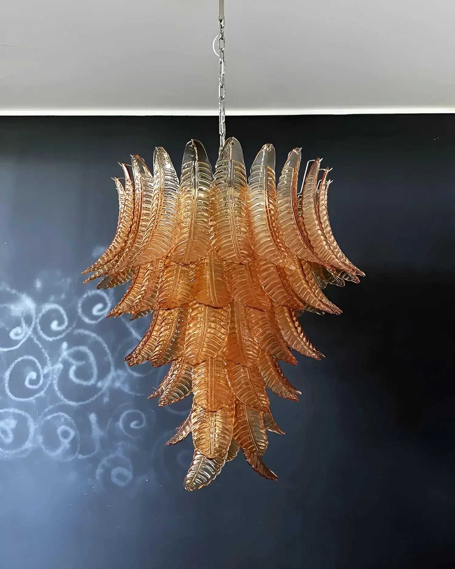 Amber Leaf Cascade Chandelier - Image 24