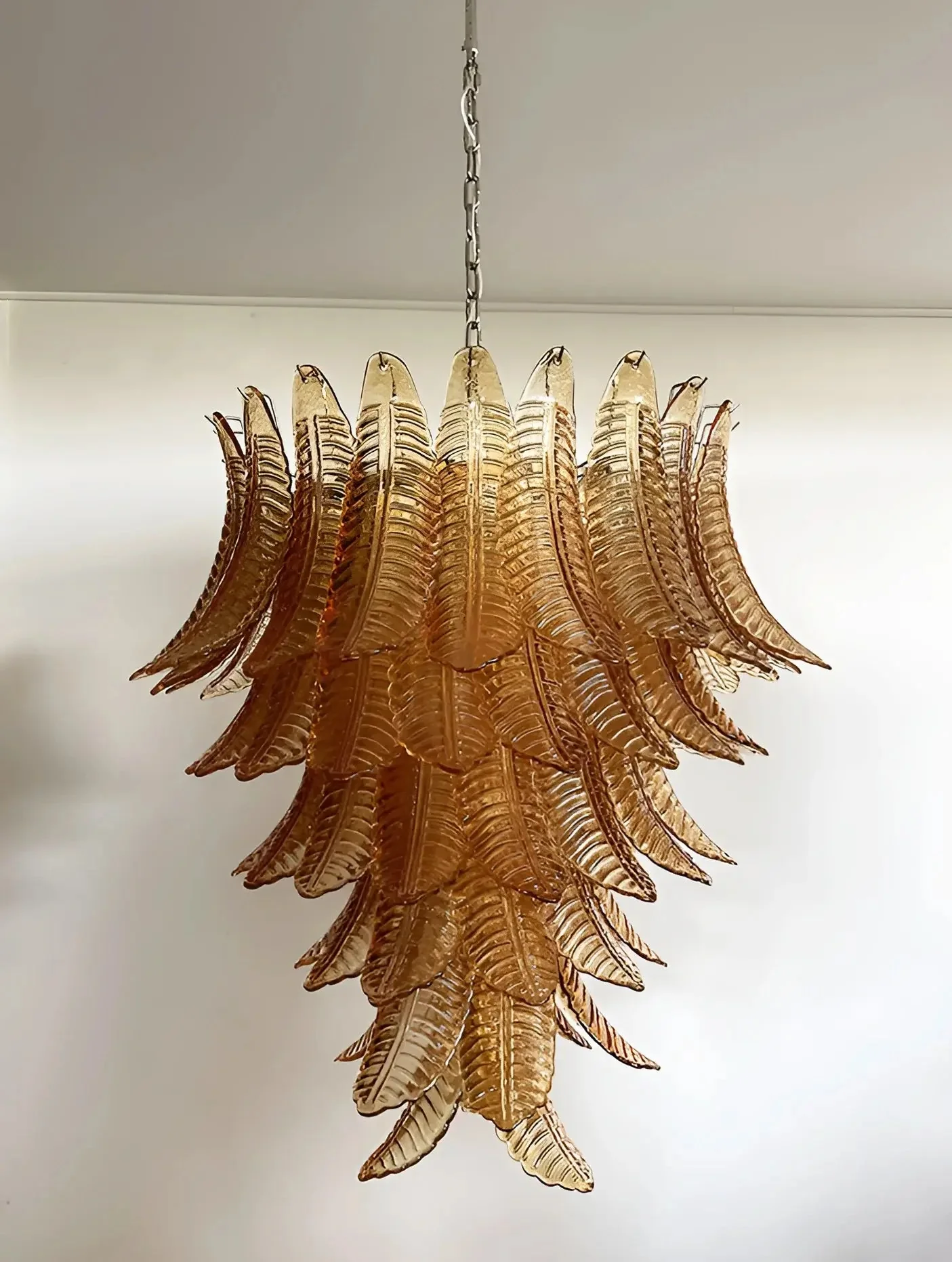 Amber Leaf Cascade Chandelier - Image 26