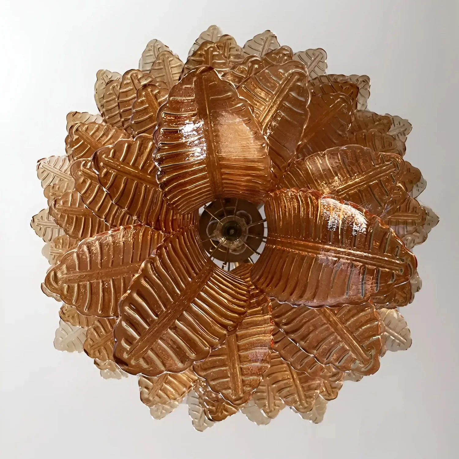 Amber Leaf Cascade Chandelier - Image 35