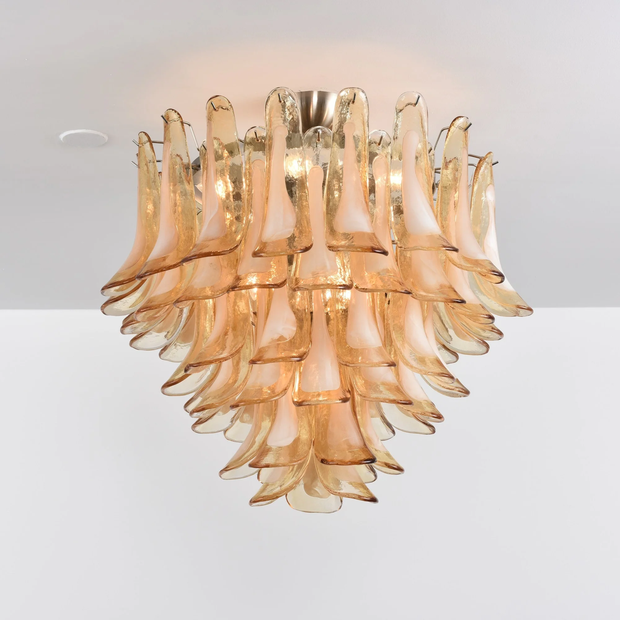 Amber Petal Glass Ceiling Lamp - Image 10