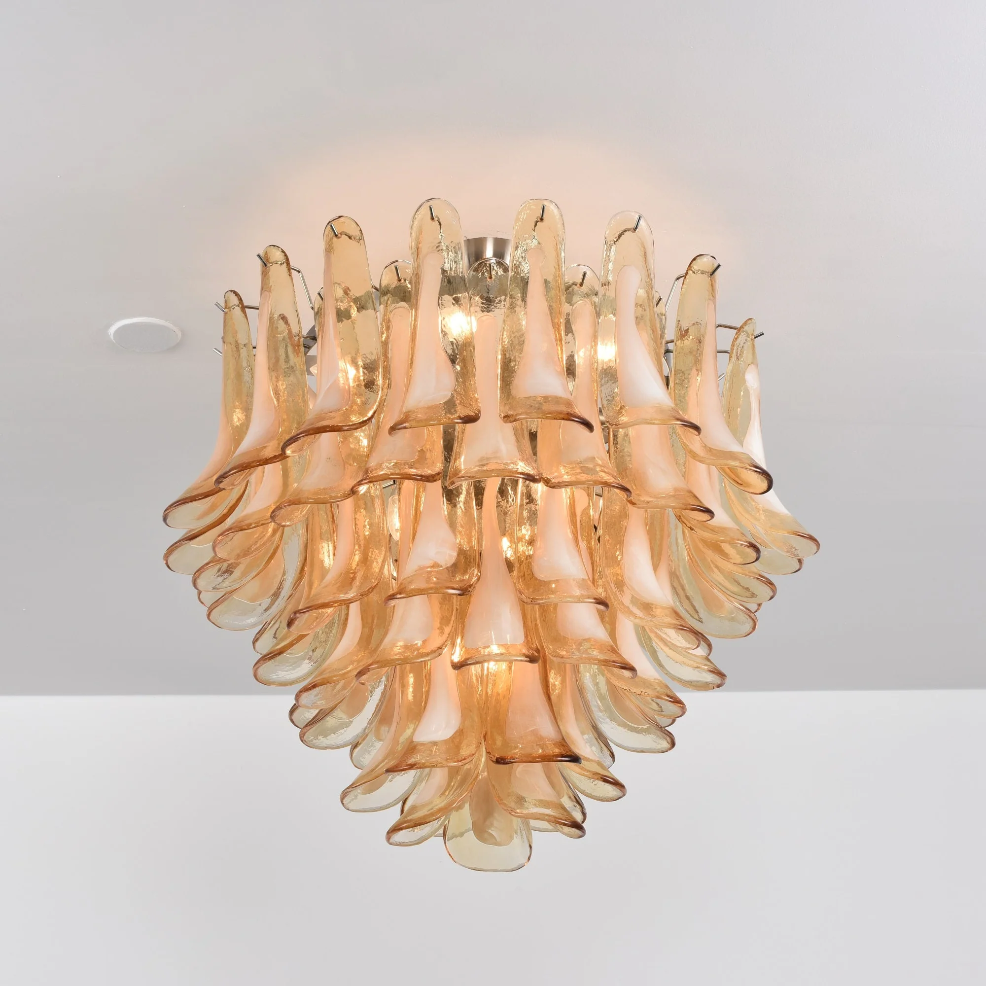Amber Petal Glass Ceiling Lamp - Image 12