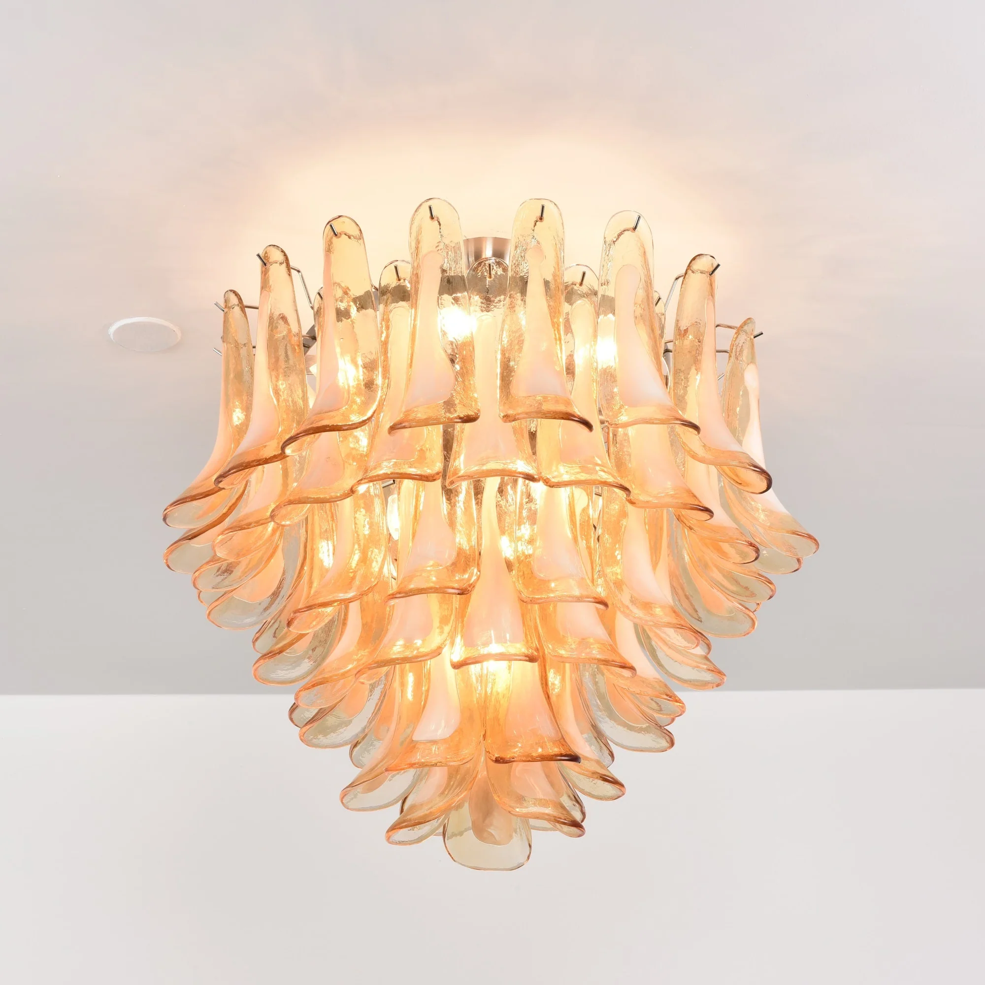 Amber Petal Glass Ceiling Lamp - Image 13