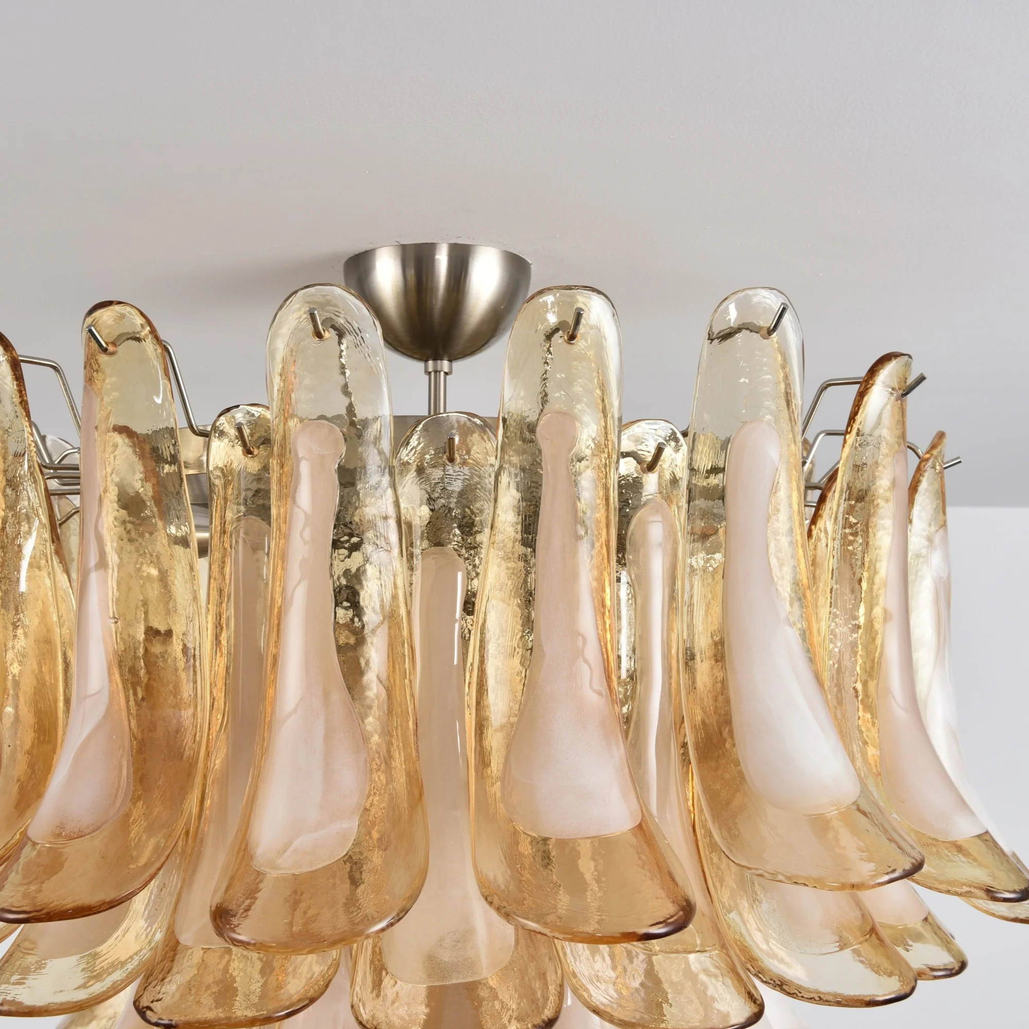 Amber Petal Glass Ceiling Lamp - Image 14