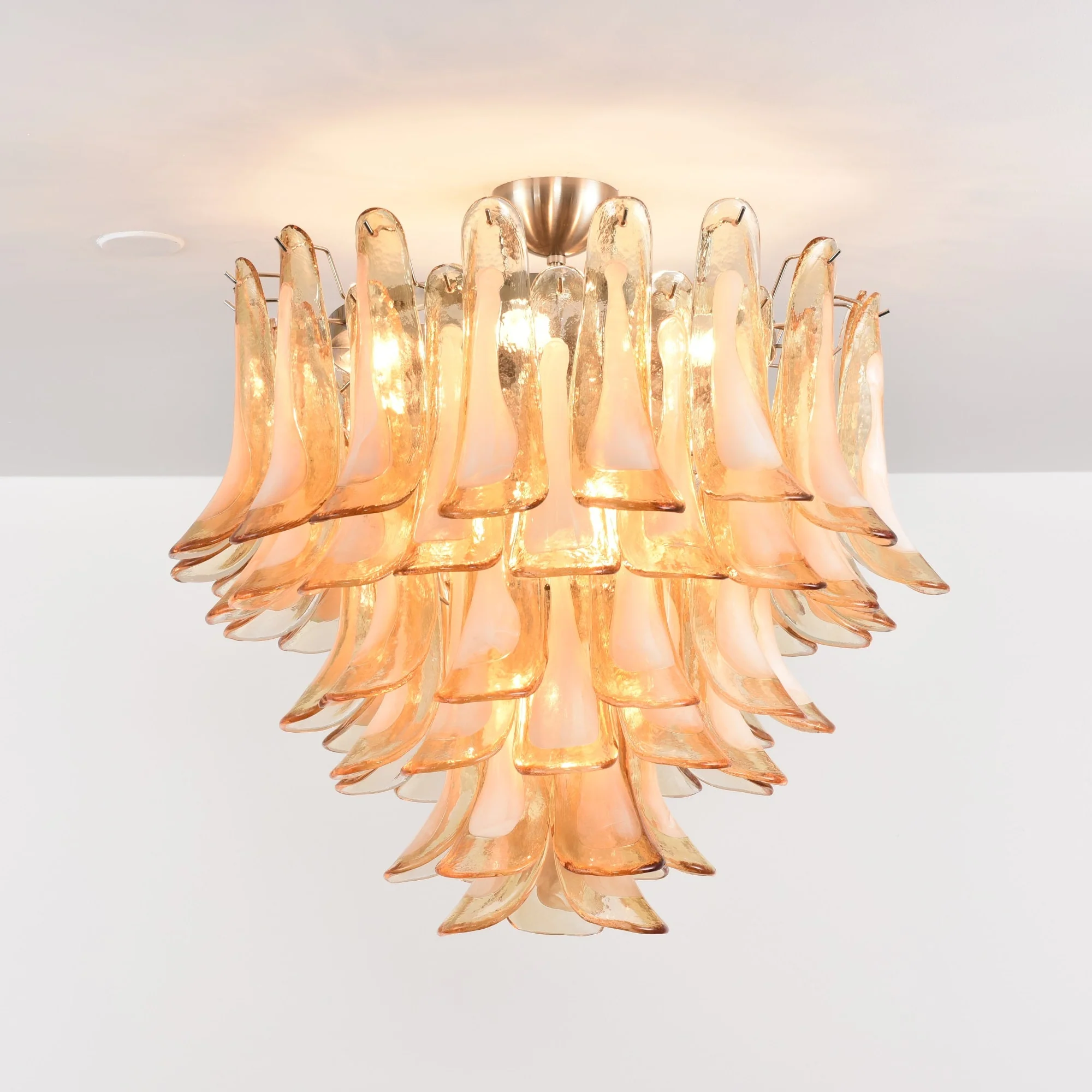 Amber Petal Glass Ceiling Lamp - Image 7