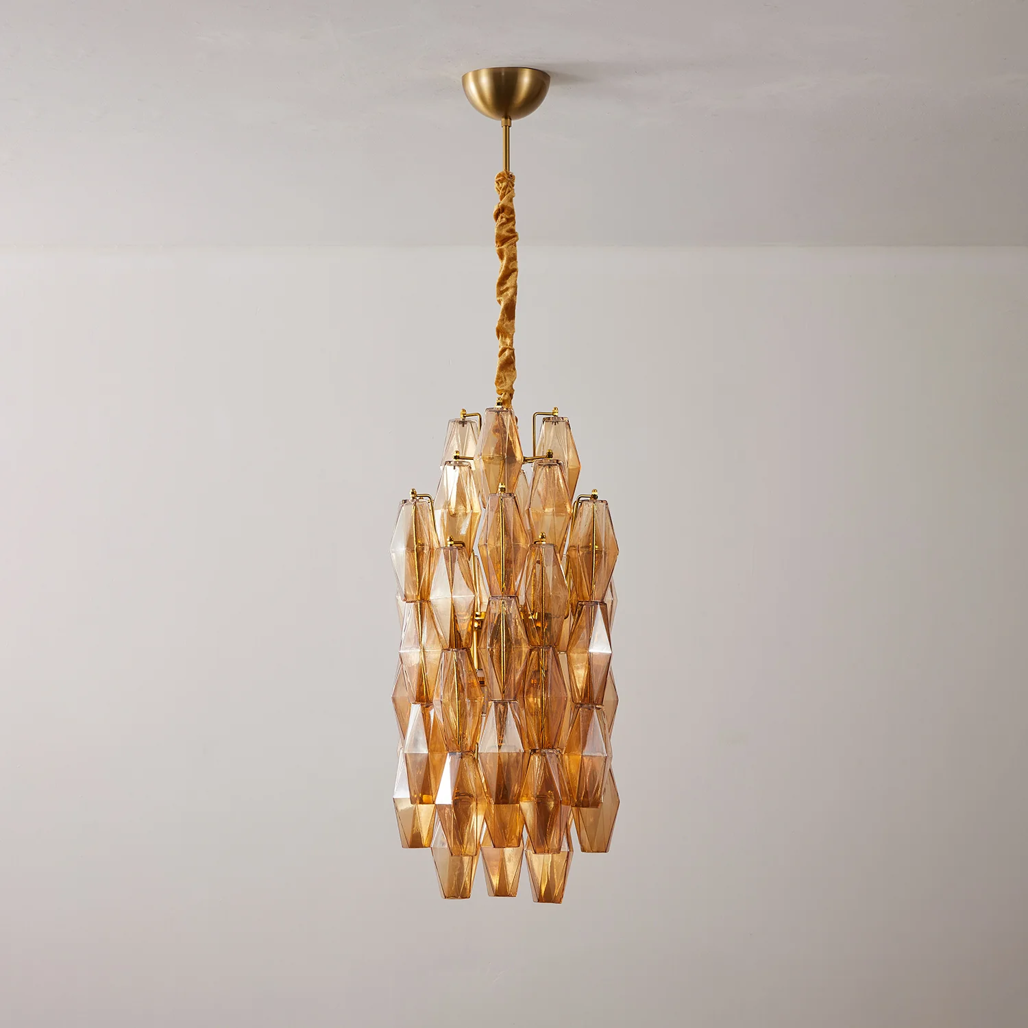 Amber Prism Long Chandelier - Image 11