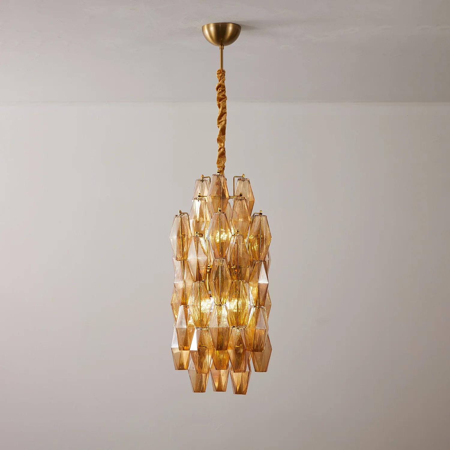 Amber Prism Long Chandelier - Image 13