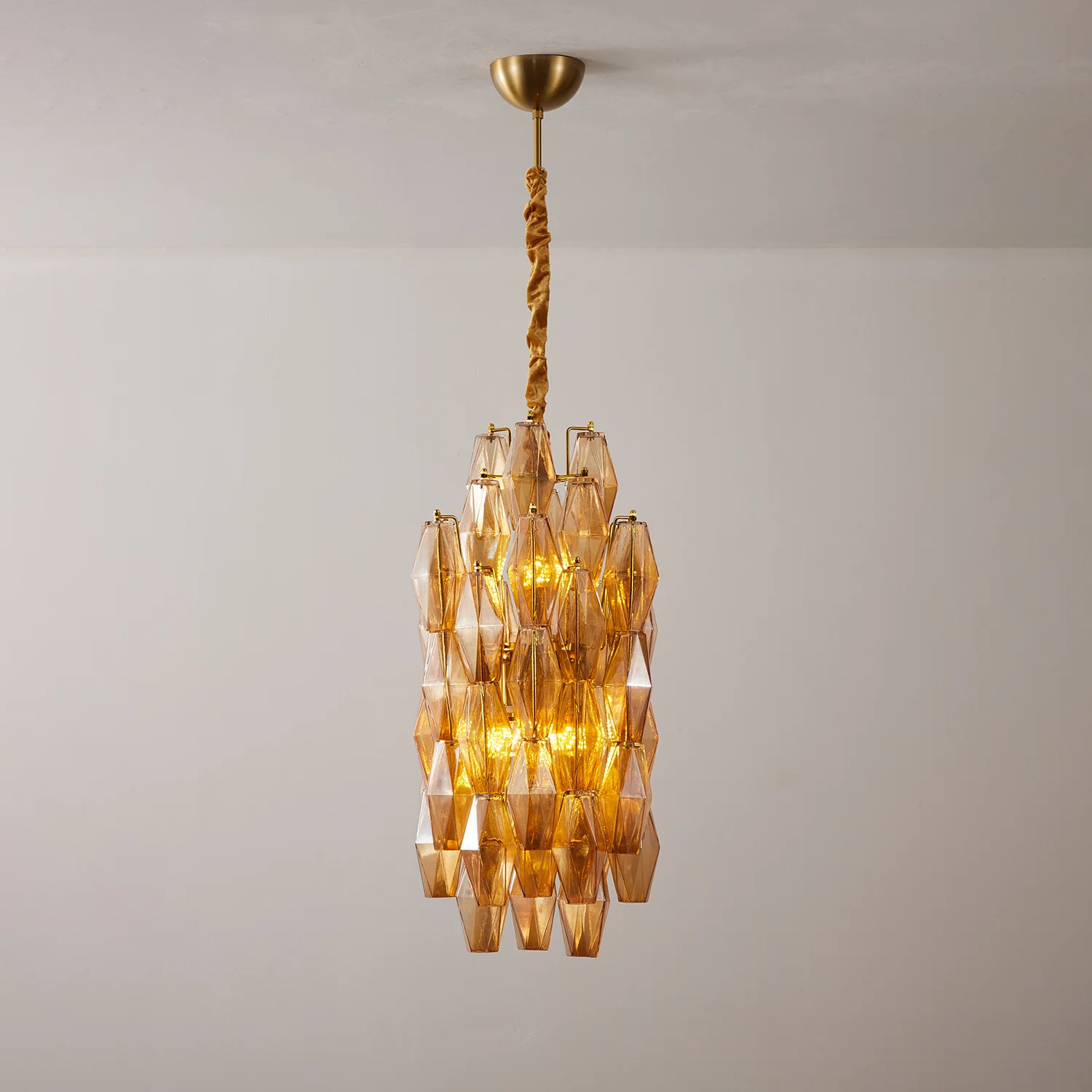 Amber Prism Long Chandelier - Image 14