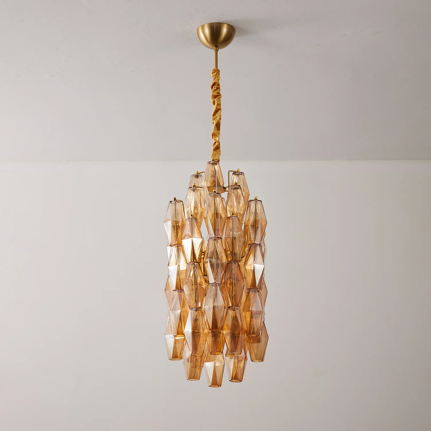 Amber Prism Long Chandelier - Image 15