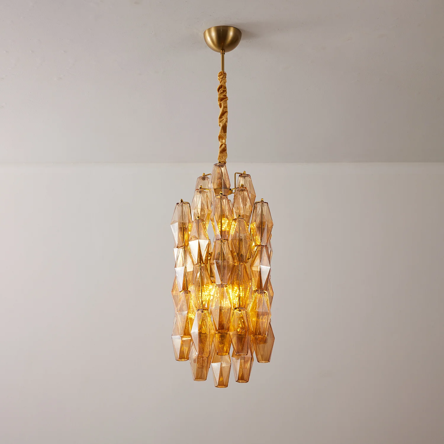 Amber Prism Long Chandelier - Image 16