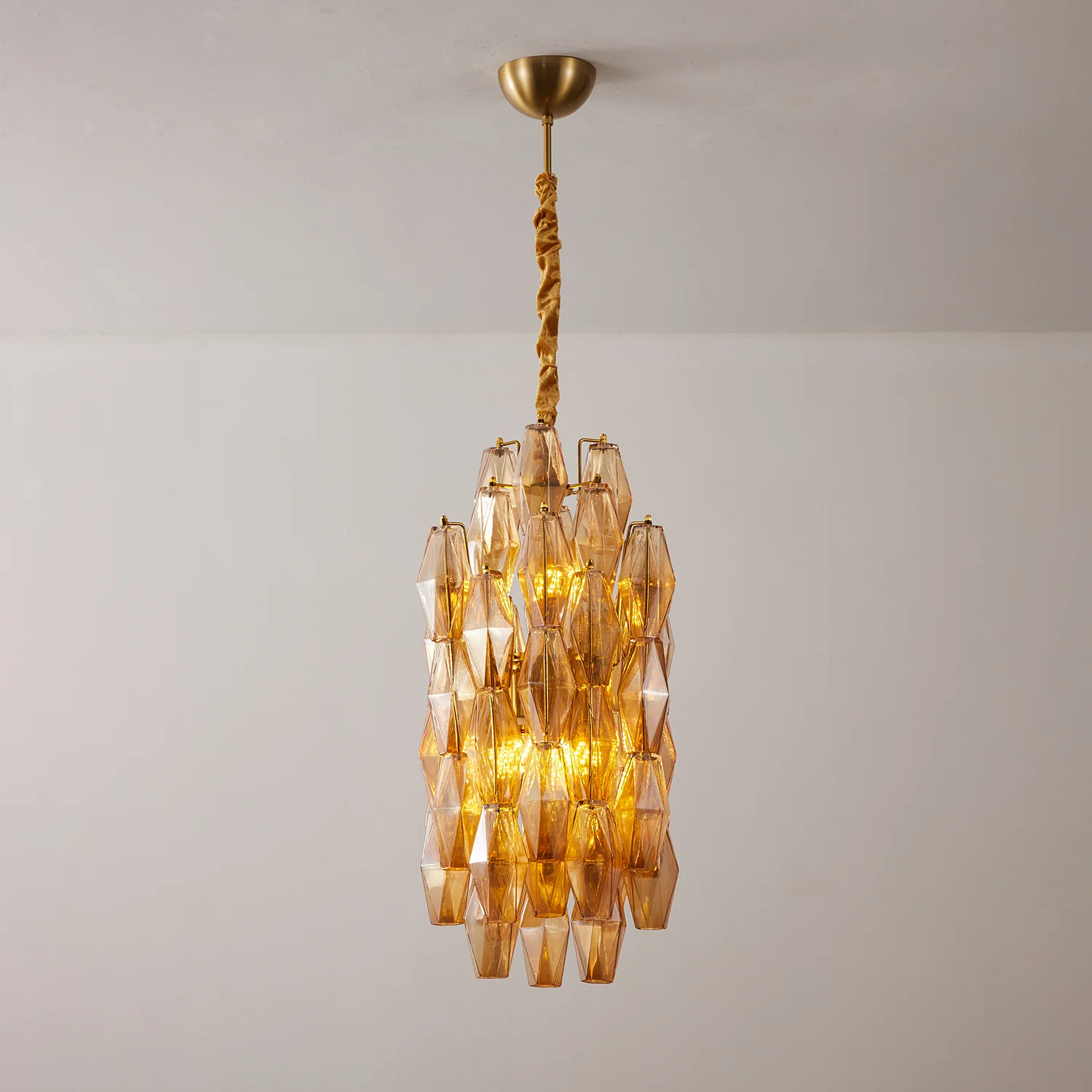 Amber Prism Long Chandelier - Image 7