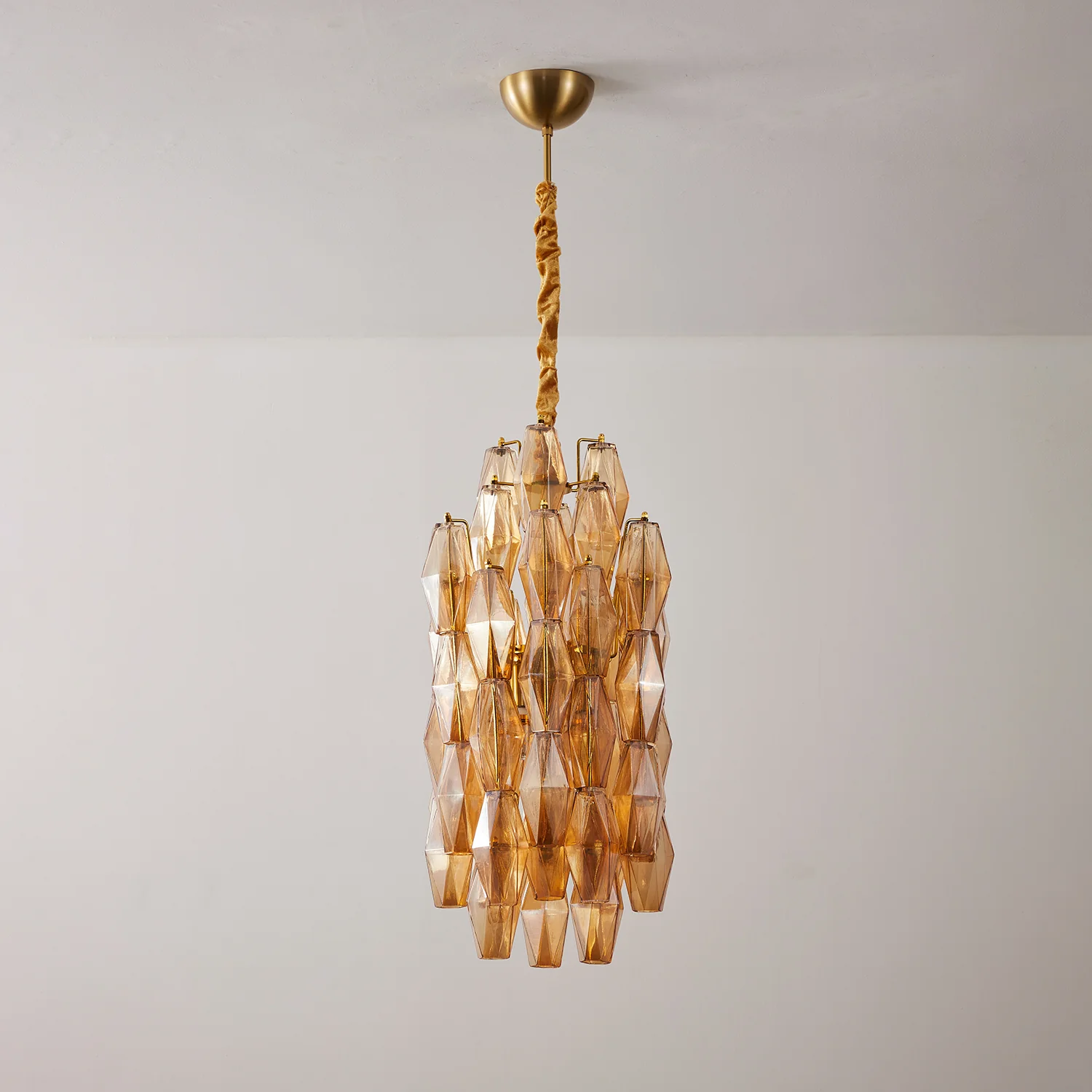 Amber Prism Long Chandelier - Image 8