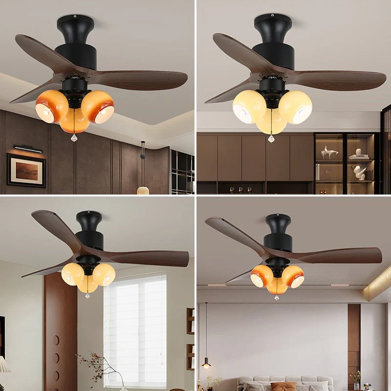 Amberglo Retro Ceiling Fan Light - Image 14