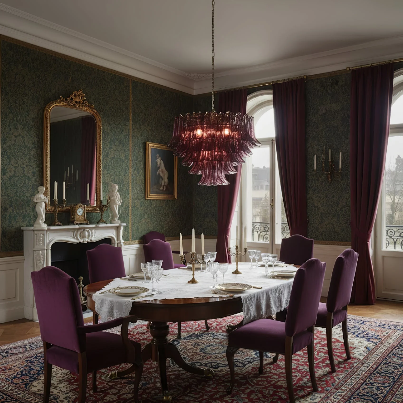 Amethyst Bloom Chandelier - Image 10