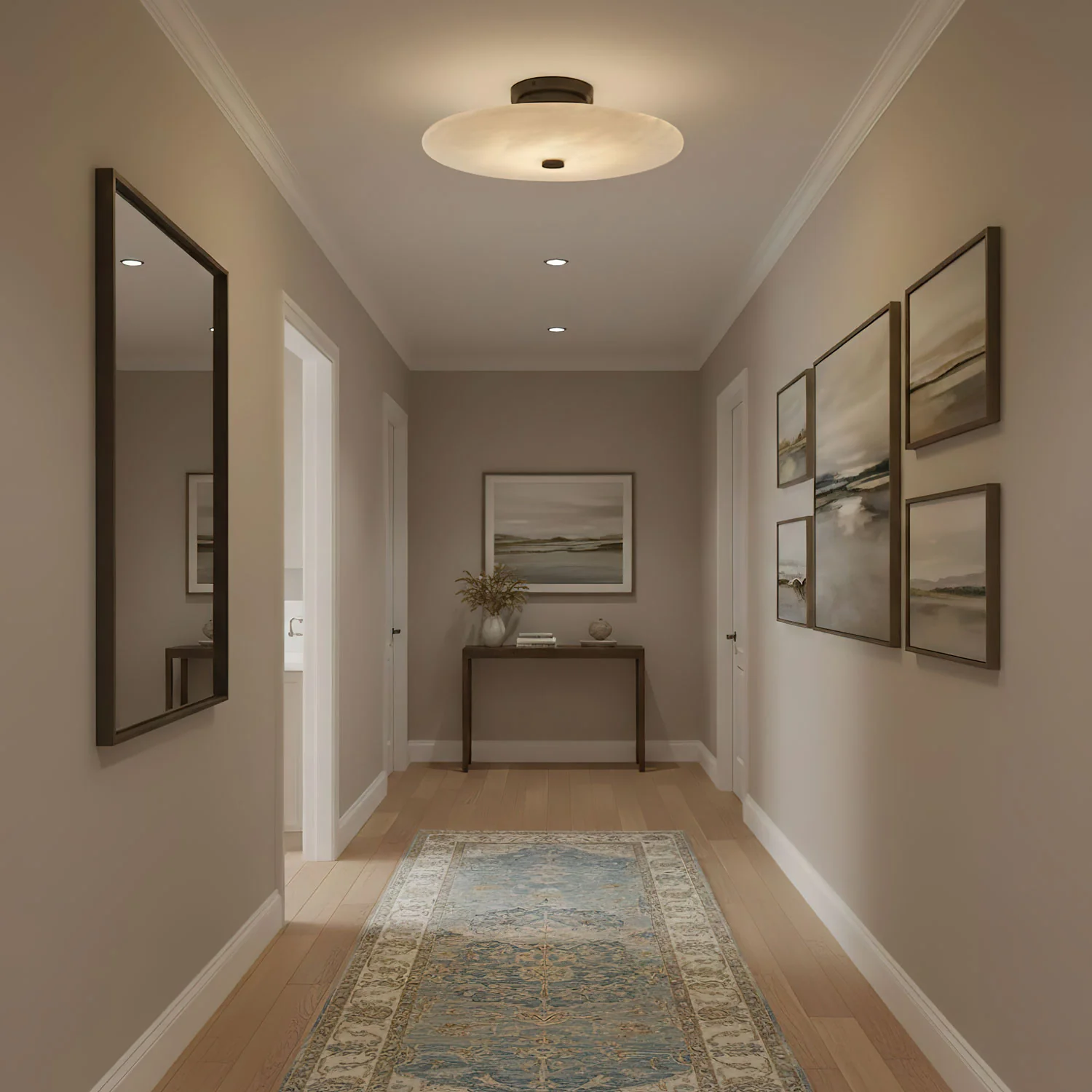 Ankeny Alabaster Ceiling Lamp - Image 4
