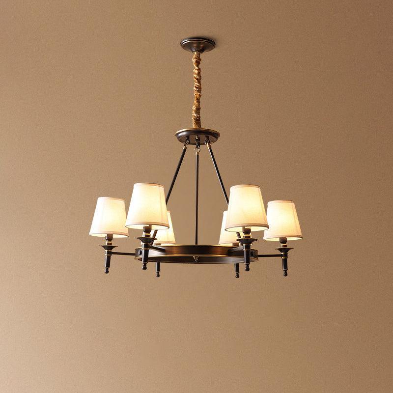 Antique Brass Chandelier - Image 25