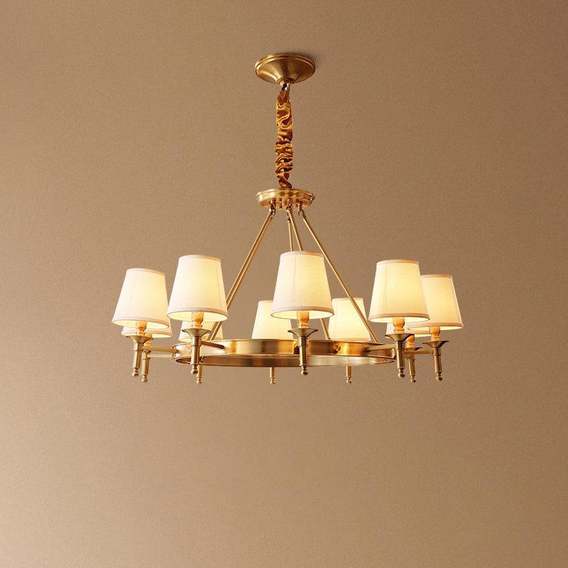 Antique Brass Chandelier - Image 33