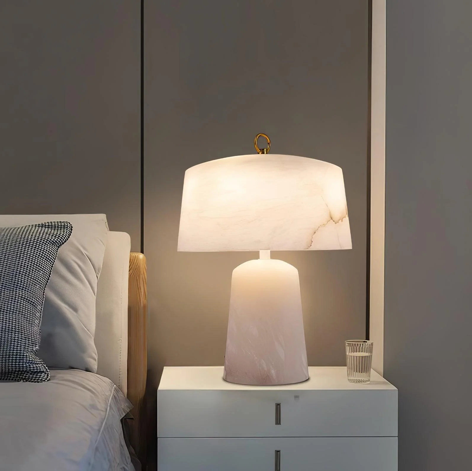 Aogashima Alabaster Table Lamp - Image 14