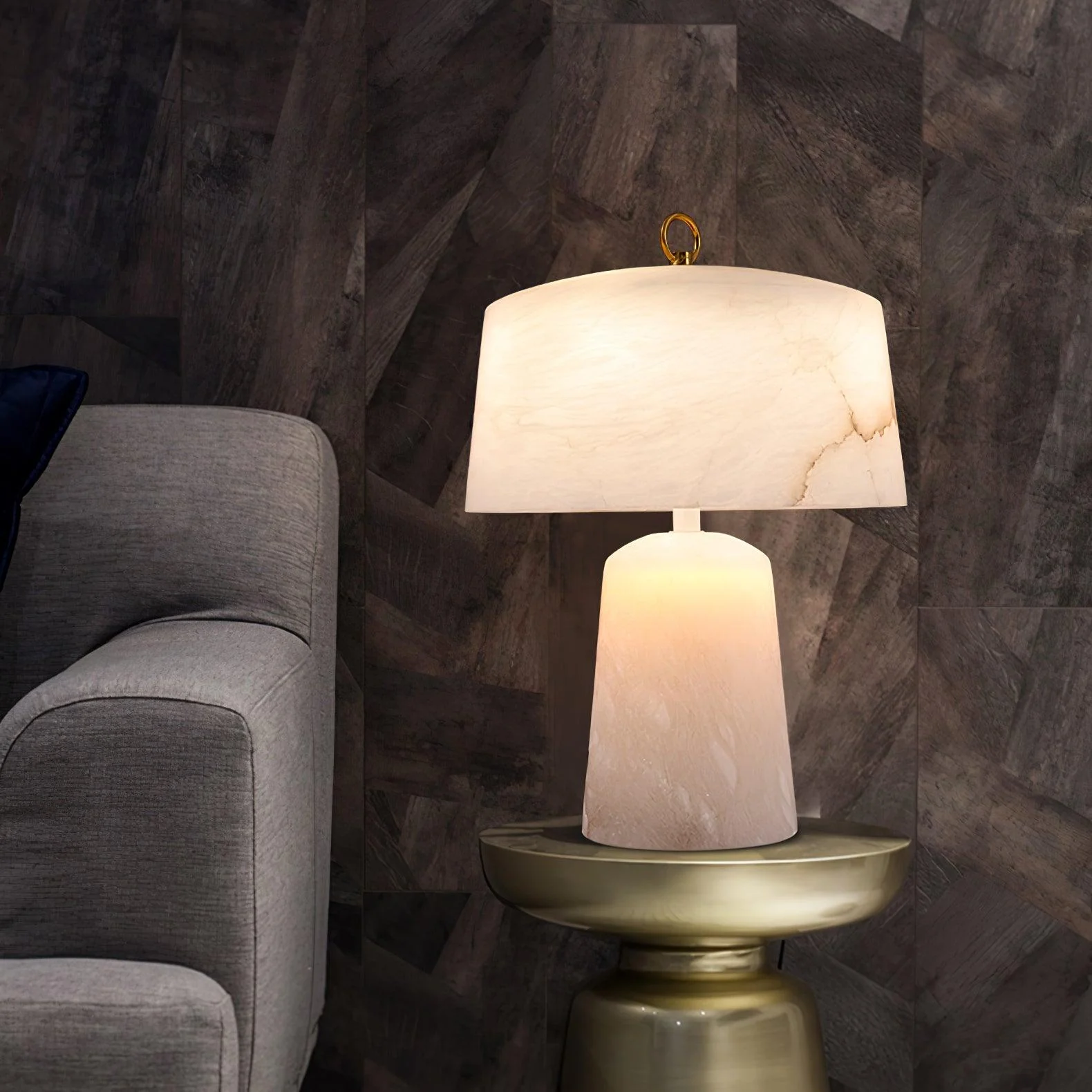 Aogashima Alabaster Table Lamp - Image 19