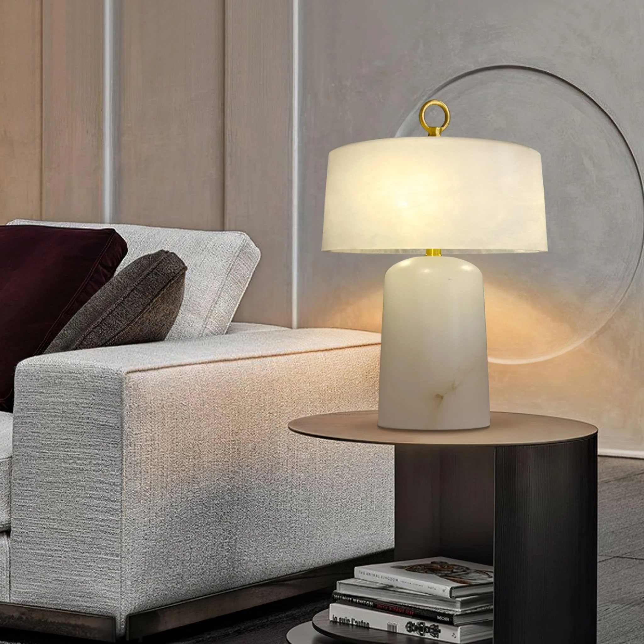 Aogashima Alabaster Table Lamp - Image 3