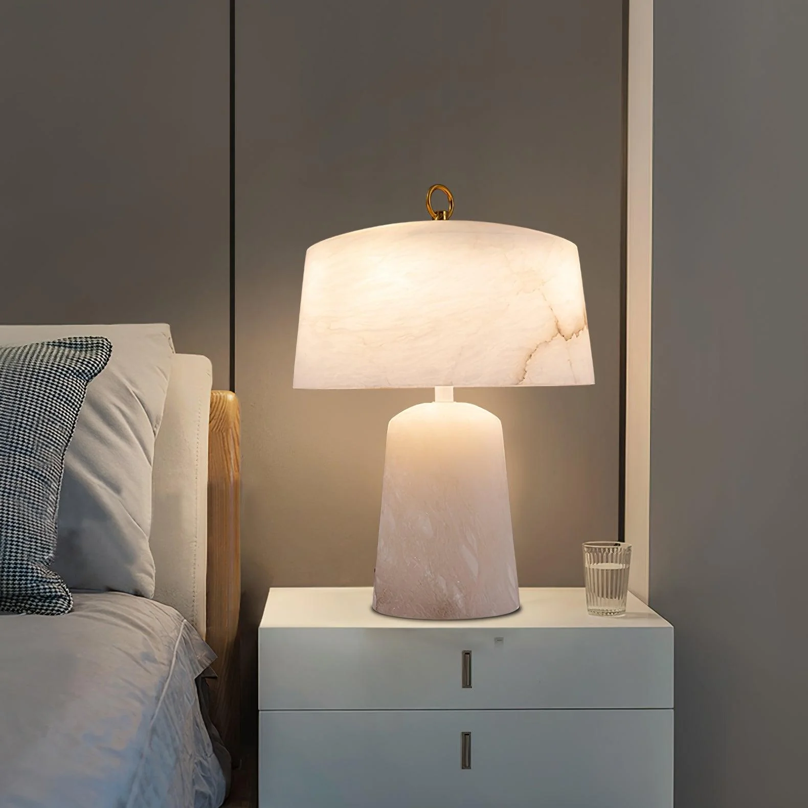 Aogashima Alabaster Table Lamp - Image 5