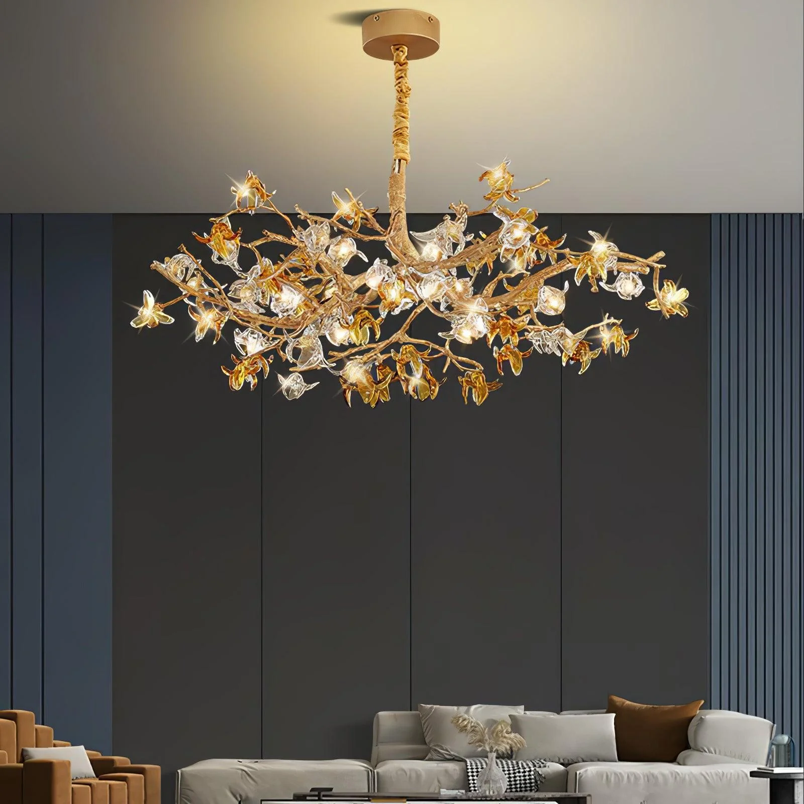 Aosta Brass Branch Chandelier - Image 12