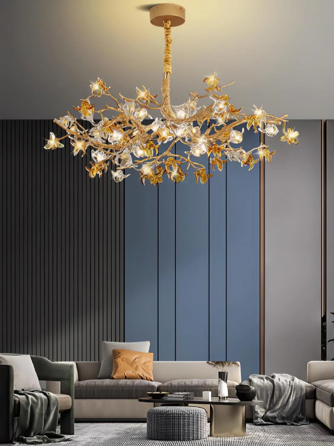 Aosta Brass Branch Chandelier - Image 13