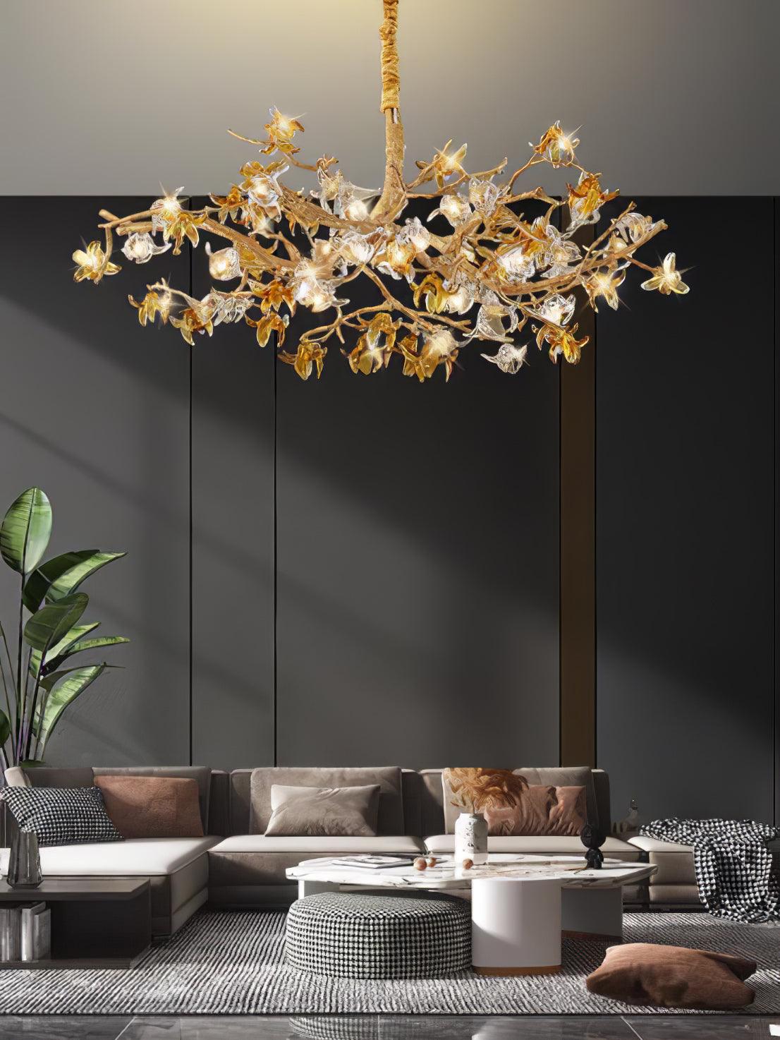 Aosta Brass Branch Chandelier - Image 14