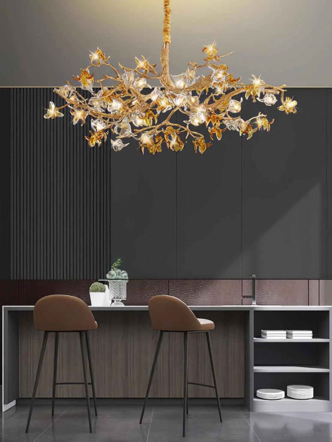 Aosta Brass Branch Chandelier - Image 16