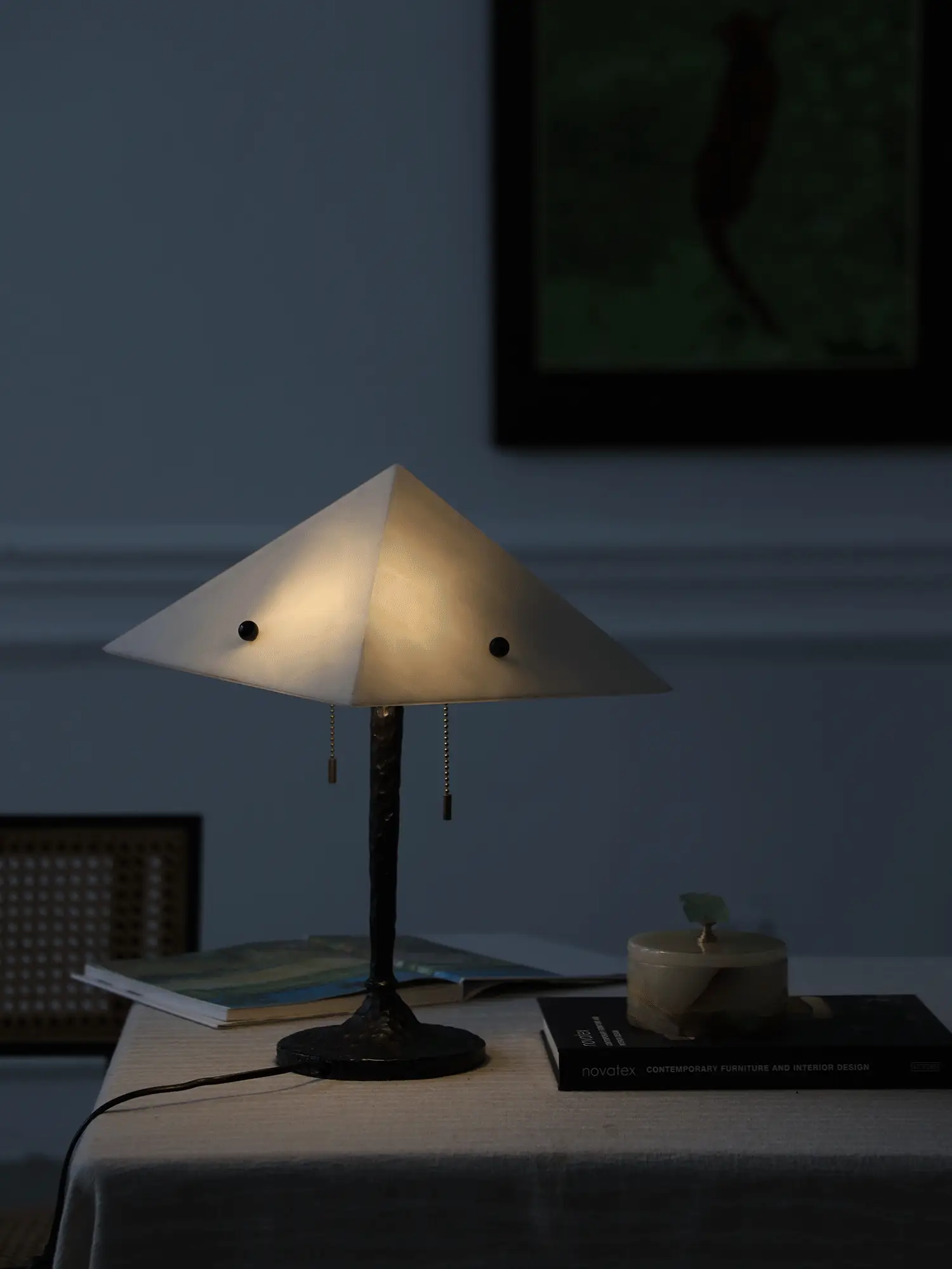 Apex Alabaster Prism Table Lamp - Image 15