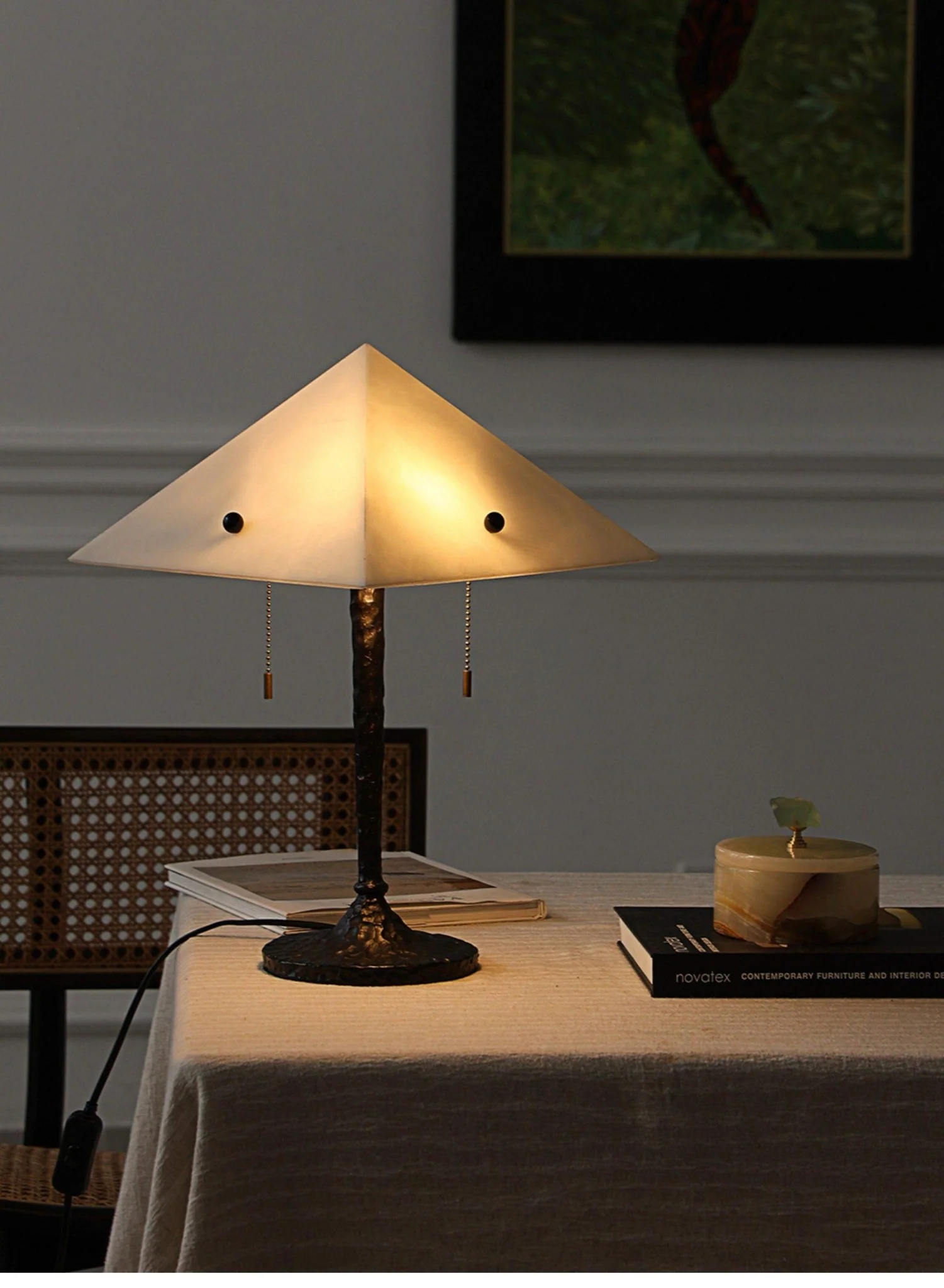 Apex Alabaster Prism Table Lamp - Image 19