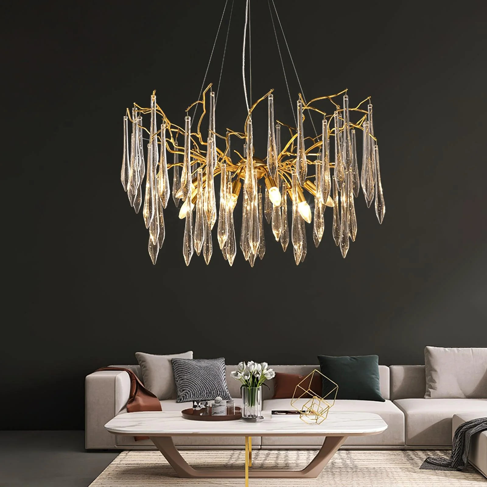 Aqua Funnel Chandelier - Image 2