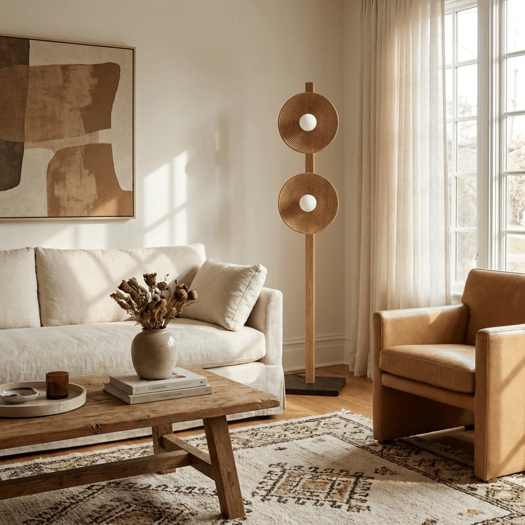 Arbor Twin Disc Floor Lamp - Image 4