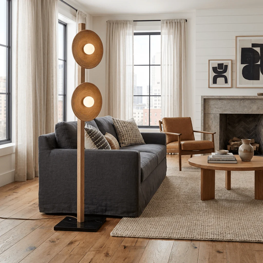 Arbor Twin Disc Floor Lamp - Image 5