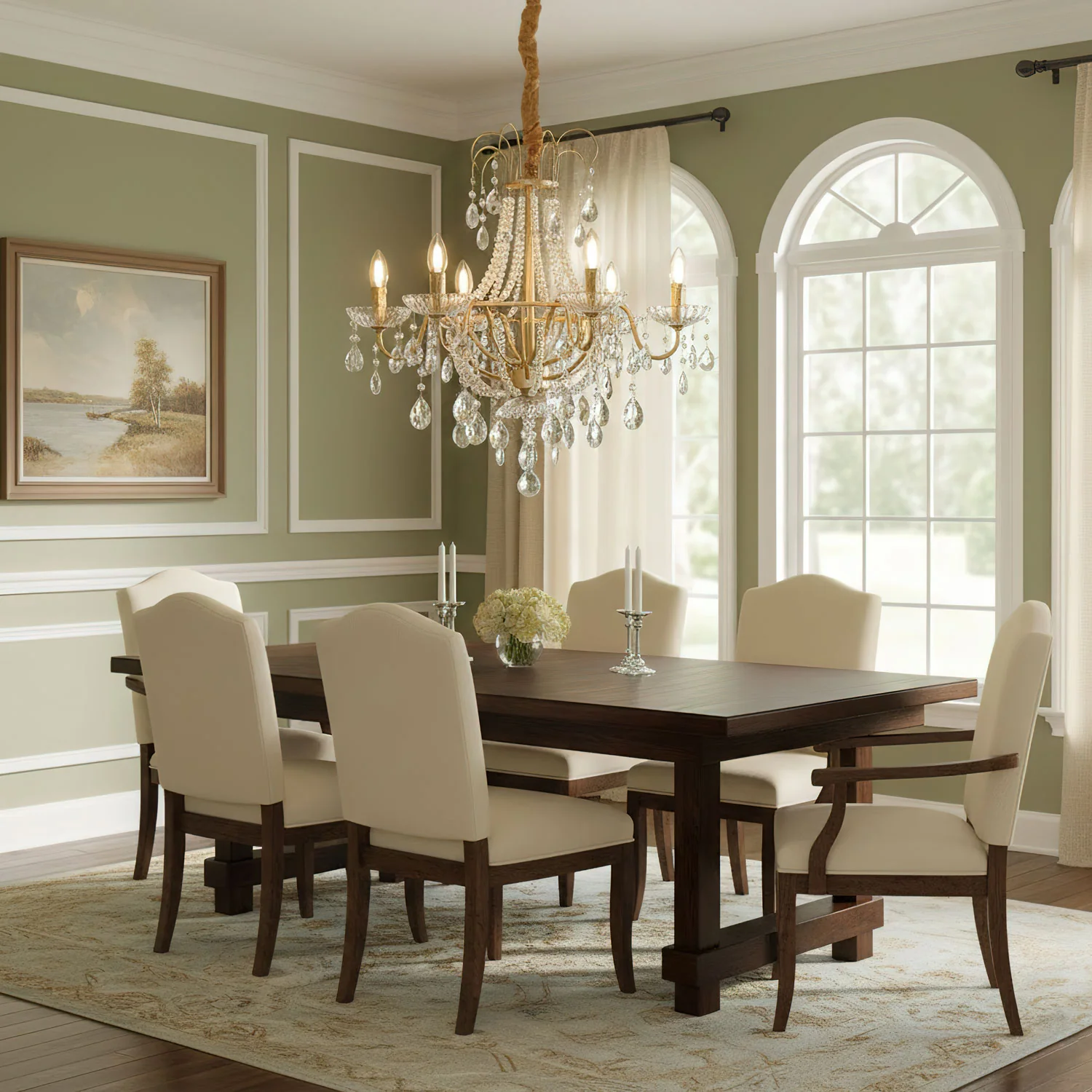 Arcadia Gold Chandelier - Image 3