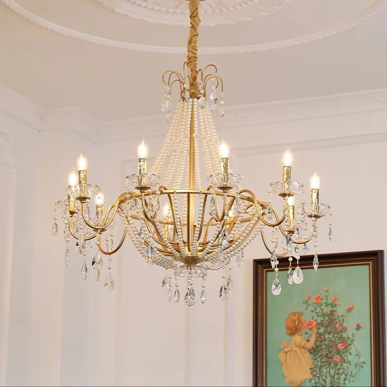 Arcadia Gold Chandelier - Image 9