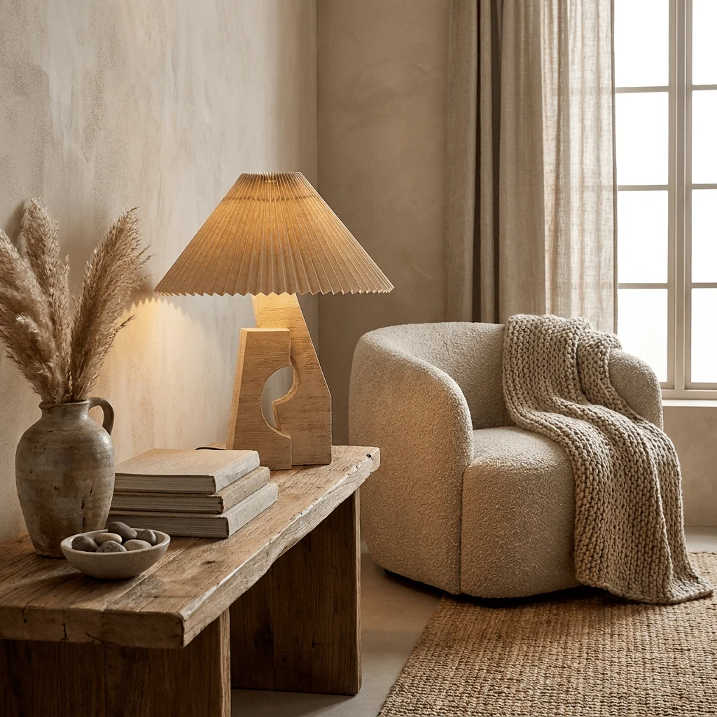 Arch Form Pleated Table Lamp - Image 2