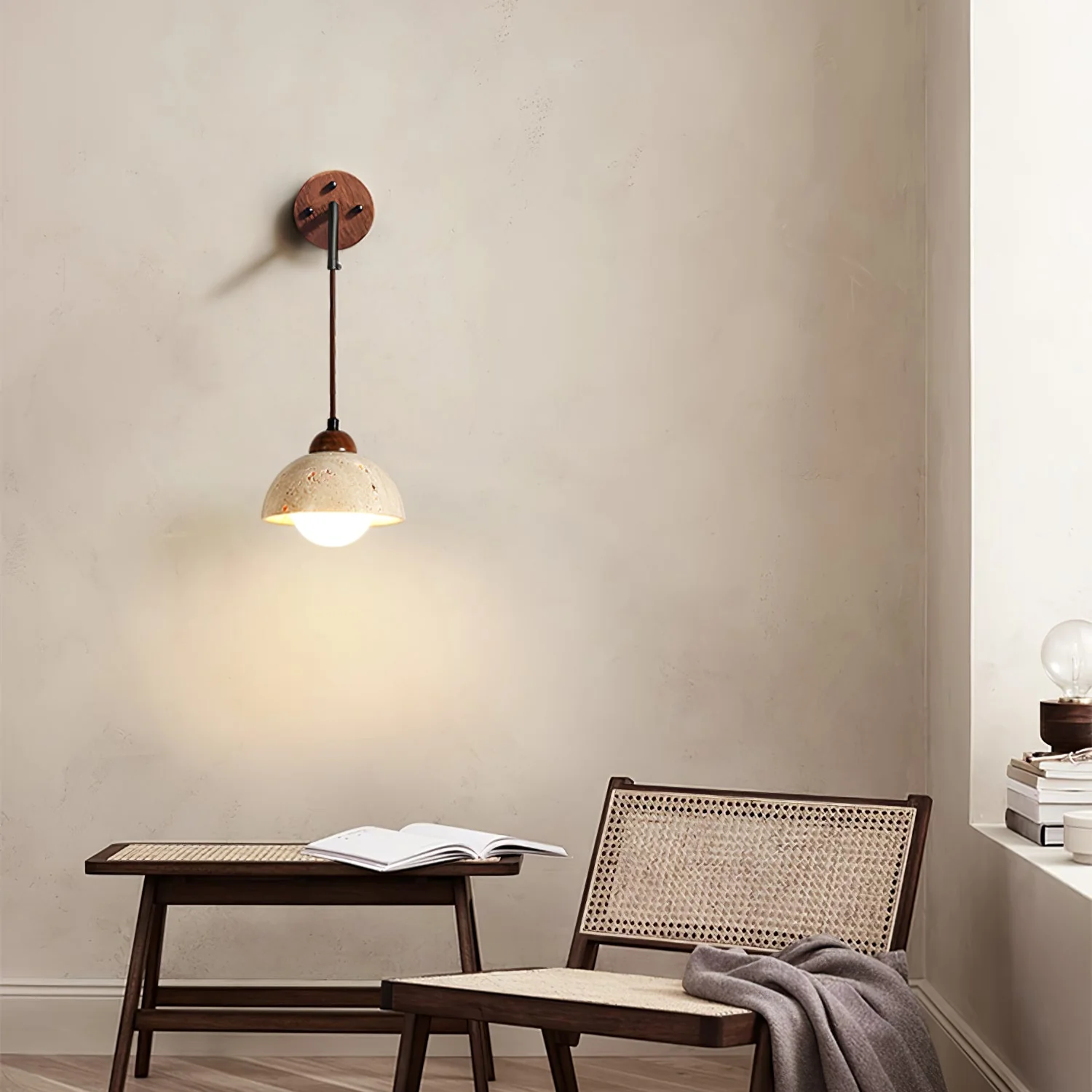 Arched Travertine Wall Light - Image 4