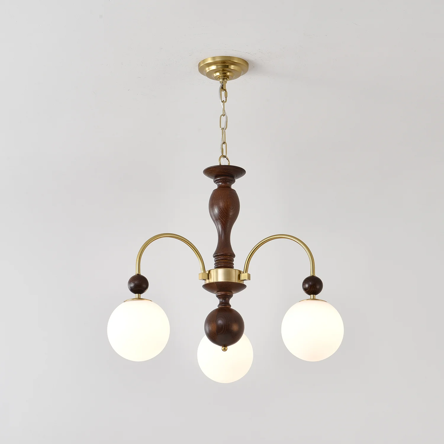 Archway Walnut Color Chandelier - Image 12