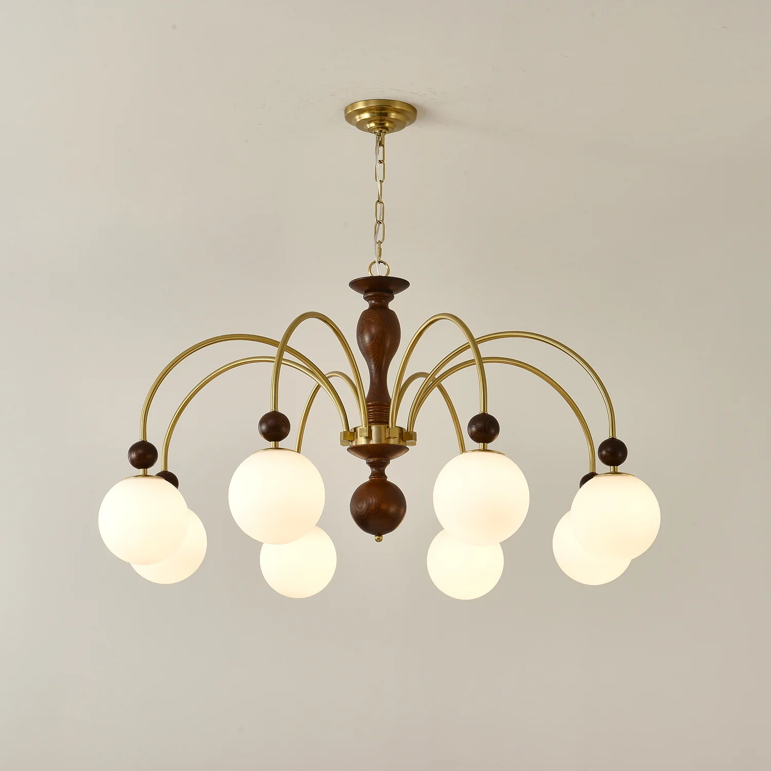 Archway Walnut Color Chandelier - Image 13
