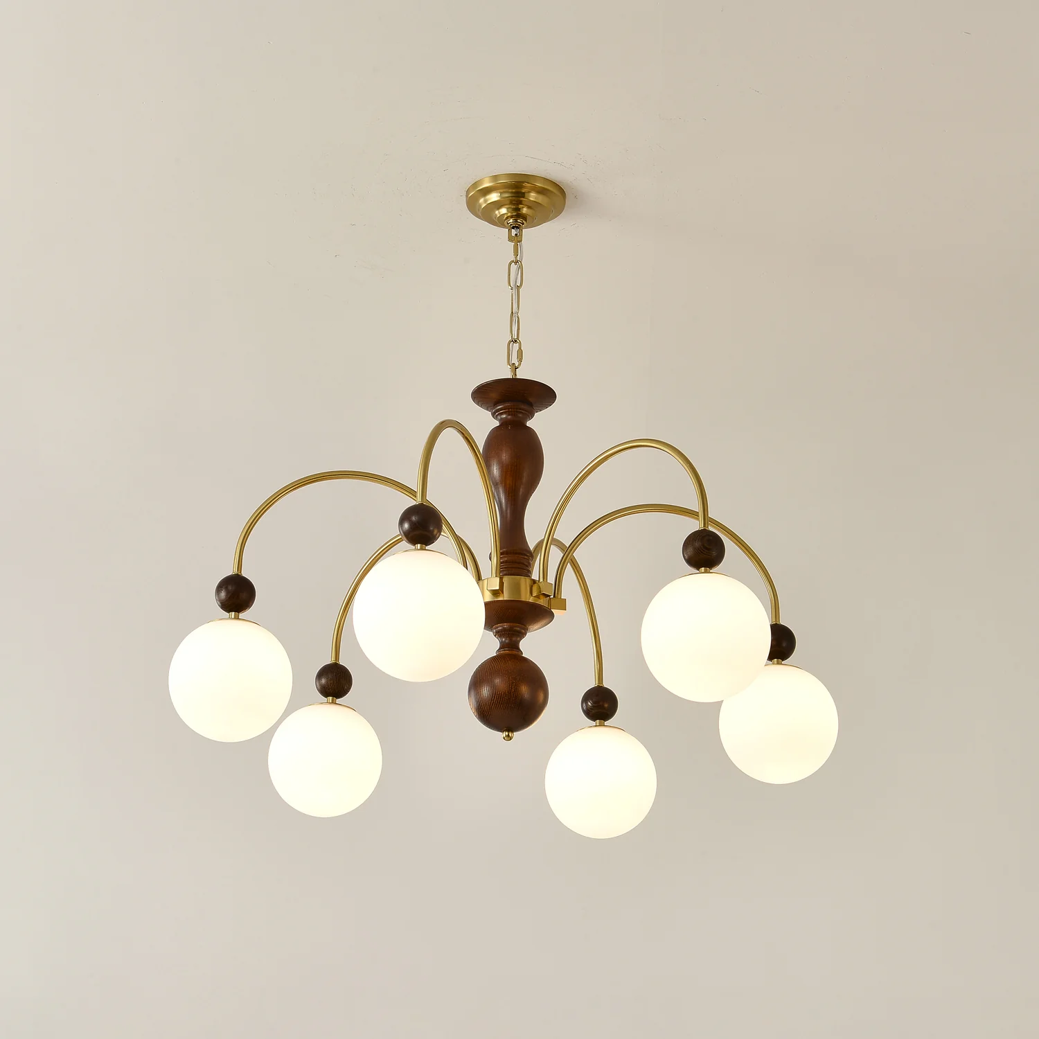 Archway Walnut Color Chandelier - Image 17