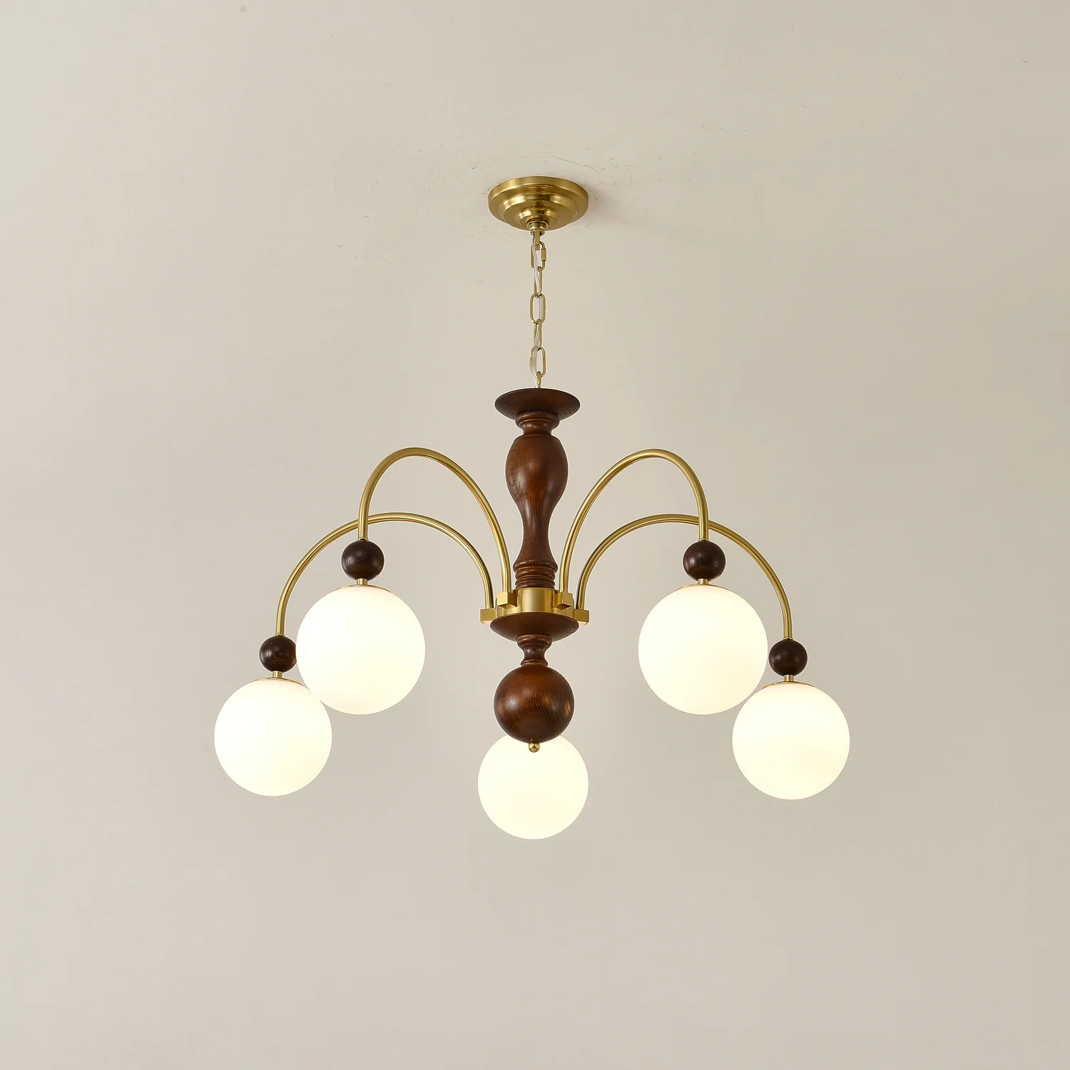 Archway Walnut Color Chandelier - Image 20