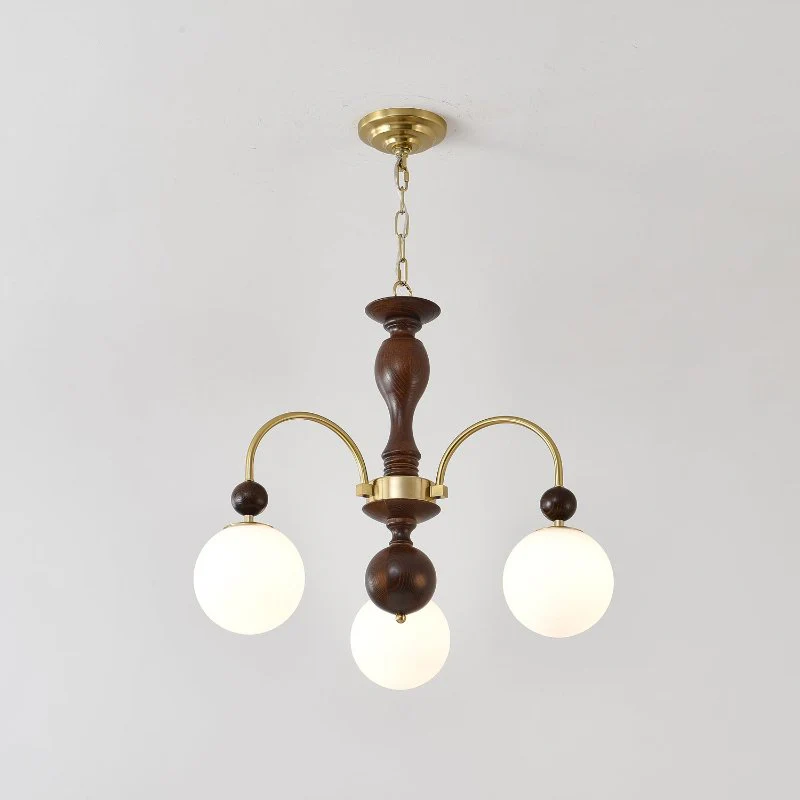 Archway Walnut Color Chandelier - Image 25