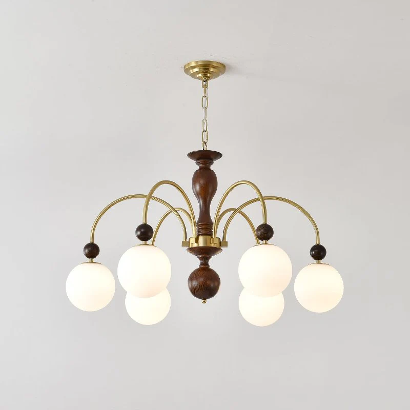 Archway Walnut Color Chandelier - Image 26