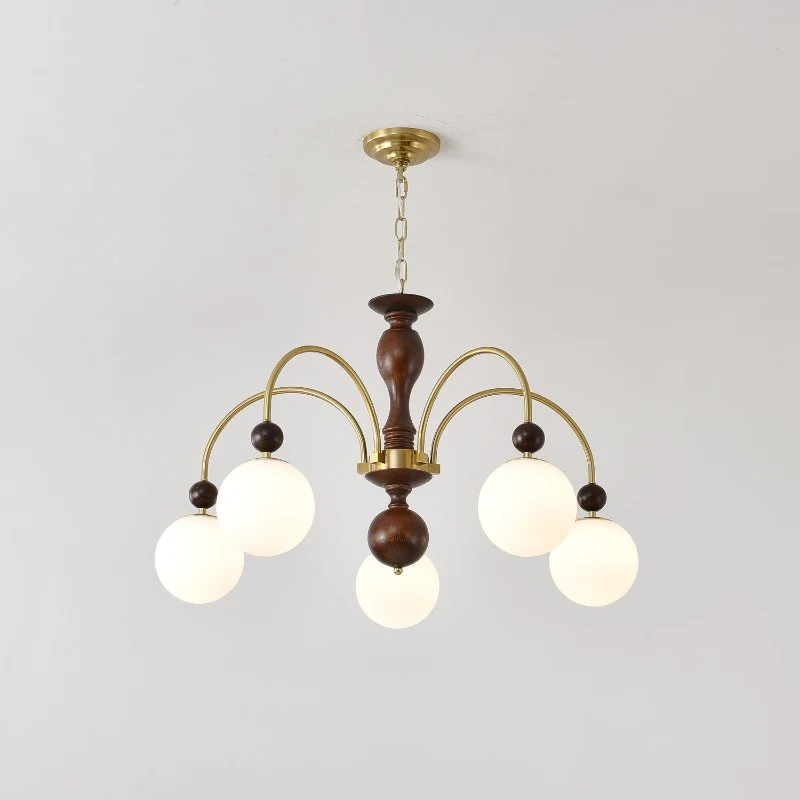 Archway Walnut Color Chandelier - Image 27